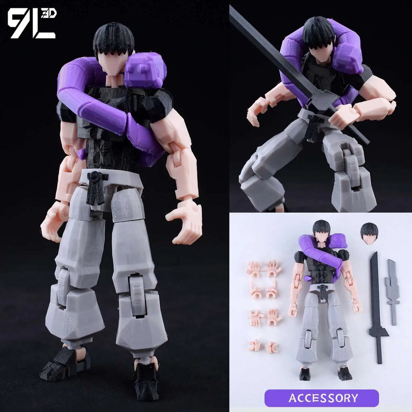 9L3D Printed Jujutsu Kaisen Ryomen Sukuna Lucky Dummy 13 Anime Multi-Jointed Shapeshift Toys Action Figures Mannequin Model - Jujutsu Kaisen Merch - Free Shipping Buy Now