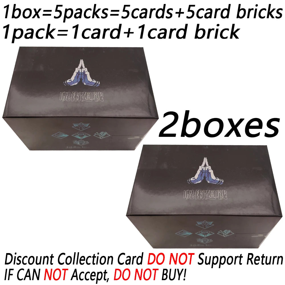 Jujutsu Kaisen Hobby Creative Collection Cards Fantasy Anime Highly Popular Characters Peripheral Card Bricks Kids Trendy Gifts