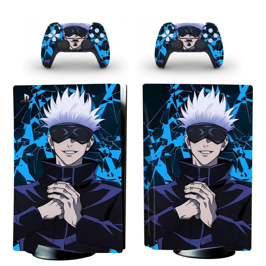 New Anime Jujutsu Kaisen Gojo PS5 Disc Skin Sticker Decal Cover for Console Controller PS5 Standard Disk Skin Sticker Vinyl