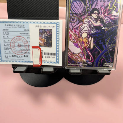Anime Demon Slayer Jujutsu Kaisen Farang Metal Card Certificates Collectible Cards Christmas Birthday Gifts Children's Toys