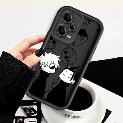 Coque de téléphone en TPU pour Xiaomi Redmi Note 13, 12, 12C, 11, 11S, 10, 10C, 10A, 9C, 9A Pro 5G, motif dessin animé Jujutsu Kaisen