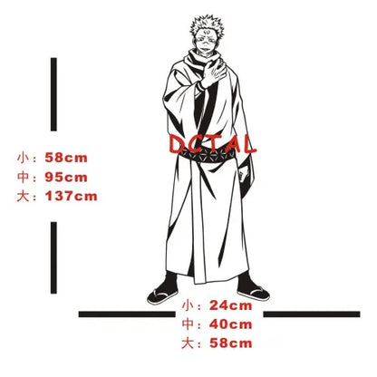 Jujutsu Kaisen Wall Decal Kitashirakawa Vinyl glass Stickers Decal Decor Home Decorative Decoration Anime Car