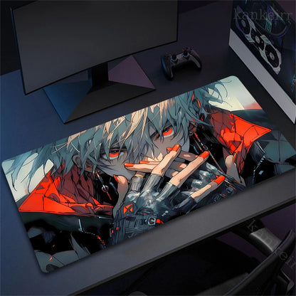Jujutsu Kaisen Mouse Pad Anime Carpet PC Gamer Computer Black White Keyboard Gaming Accessories Desk Mat Gojo Satoru XL Mousepad