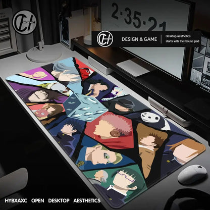 Jujutsu Kaisen Satoru Gojo Mousepad HD Printing Computer Gamers Locking Edge Non-slip Mouse Pad XXL 90x40cm Keyboard PC Deskmat