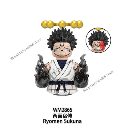 Jujutsu Kaisen MINI Puzzle Brick toys Makora Gojo Satoru Rogo Ryomen Sukuna Kugisaki Nobara Building Blocks Collection Gift