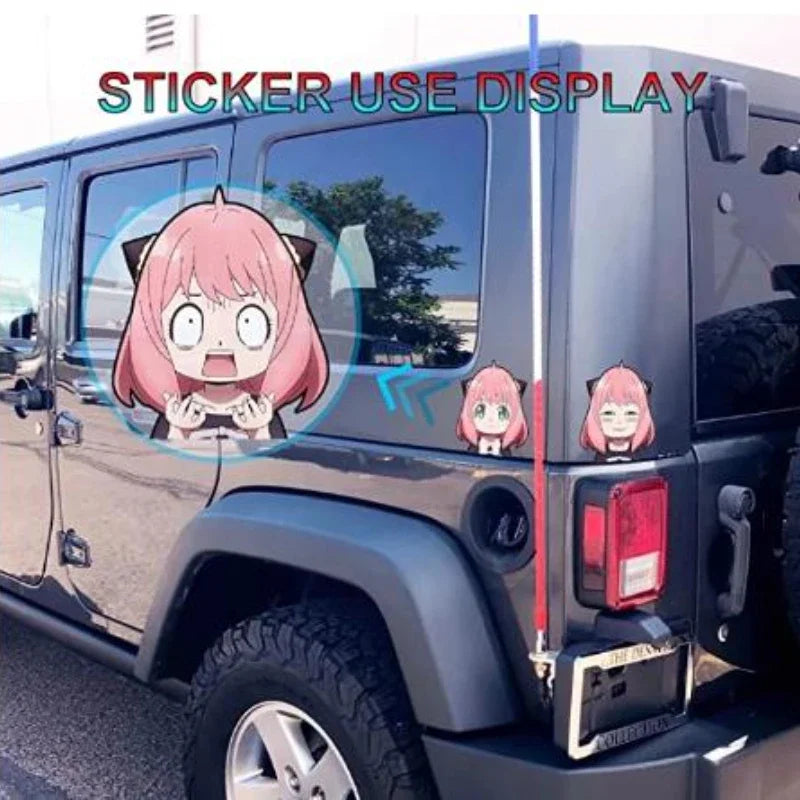 Jujutsu Kaisen Series Combination Complete Works 3D Gradient Car Stickers Anime Peripherals Suitable for Car Notebooks, Etc.