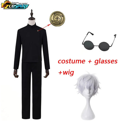 Geto Suguru Cosplay Anime Jujutsu Kaisen Cosplay Adult Mens Shirt Pants Wig High School Halloween Uniform Full Set - Jujutsu Kaisen Merch - Free Shipping Buy Now