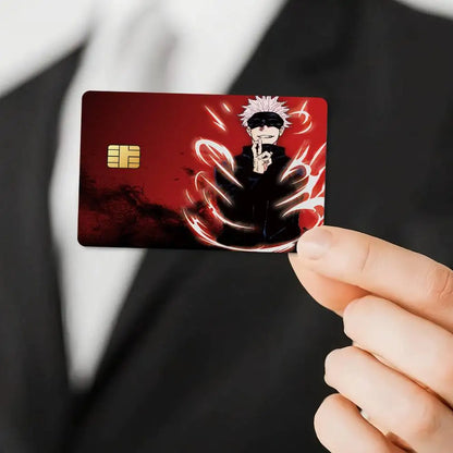 Satoru Gojo Jujutsu Kaisen Poster Credit Card Skin Stickers for Bank Access Protective Film Cover Sticker Surprise Gift