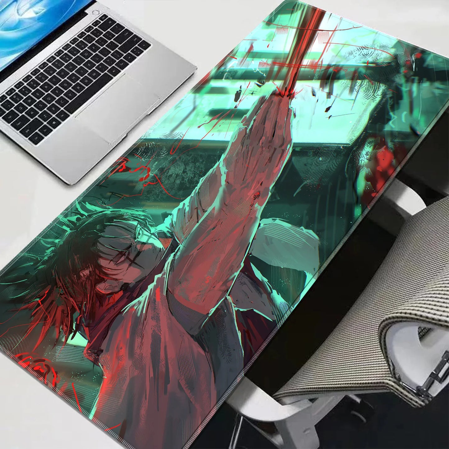 Hot Sale Anime Mouse Pad J-jujutsu Kaisen Choso Big Size Laptop Desk Mat Non-Slip Gamer Keyboard Pad Gaming Extended Mousepad