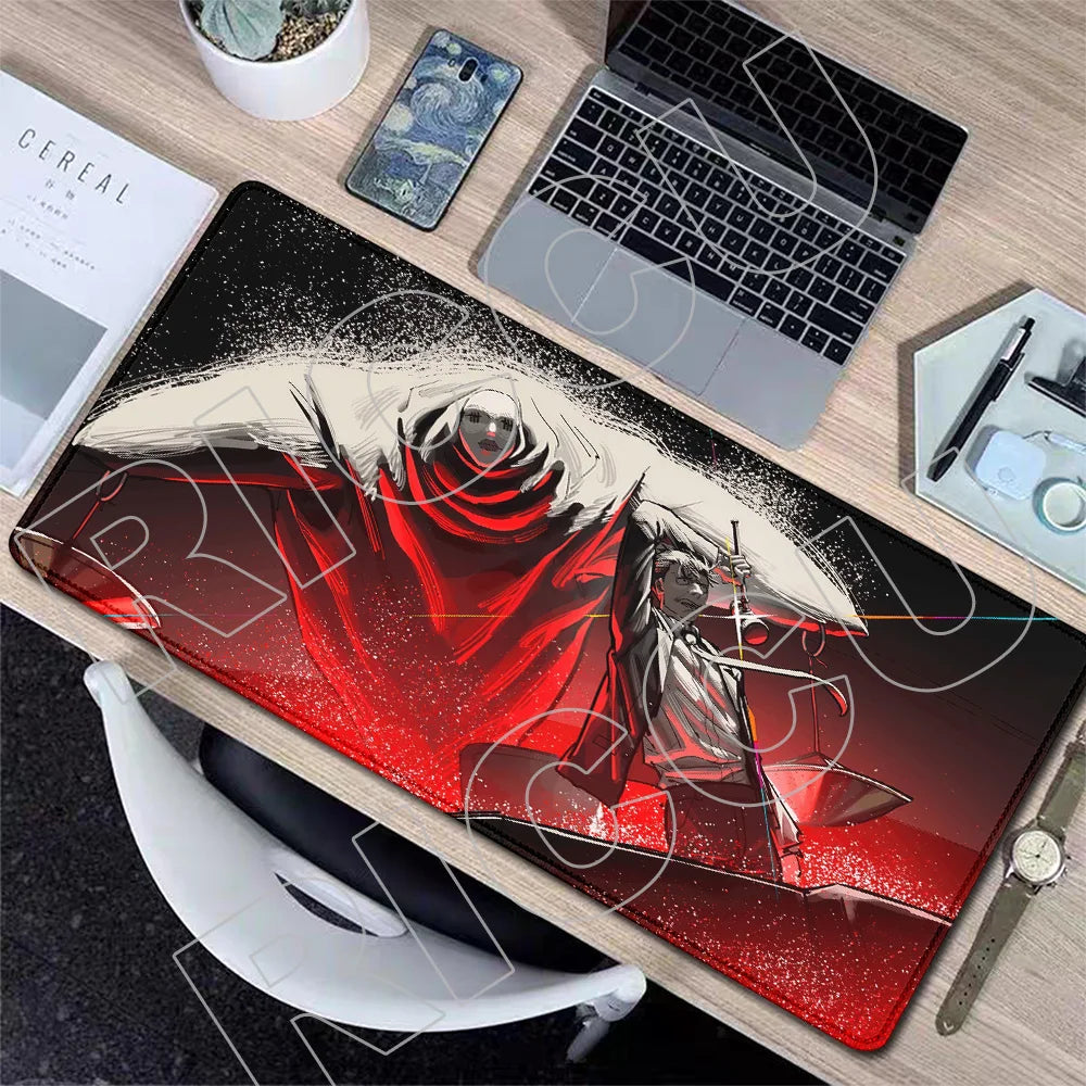 XXL J-Jujutsu Kaisen Gojo Satoru Mouse Pad Carpet Cartoon Anime Gaming Mousepad Non-Slip Rubber Desk Mat Computer Laptop Office
