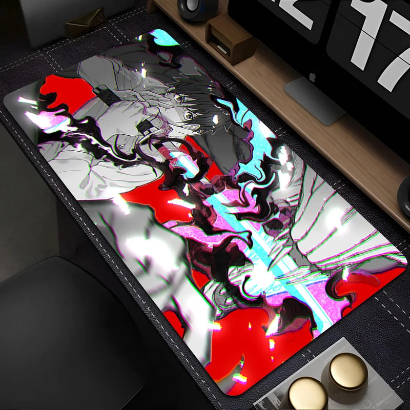 Japan Hot Anime Mouse Pad Black And White Manga Keyboard Pad PC Jujutsu Kaisen Yuta Desk Mat XXL Laptop Gamer Cabinet Mousepad