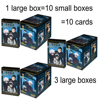 Carte de collection Anime Jujutsu Kaisen Fushiguro Megumi Kugisaki Nobara Personnage exquis Carte en gros plan Cadeau de trésor d'anniversaire