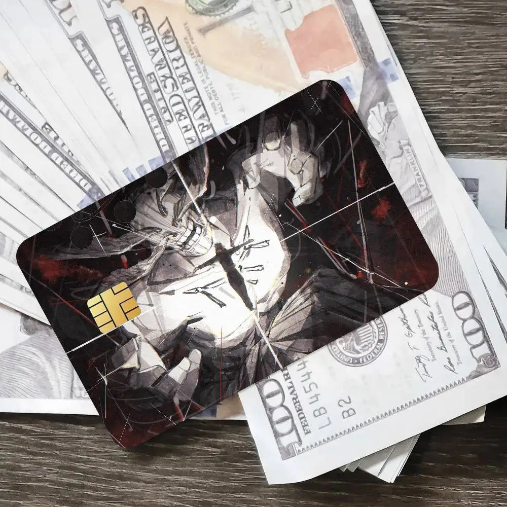 Cool Fashion Anime Popular Hot Top Jujutsu Kaisen Luxury Credit Card Film Debit Protect Bank Bus Card Sticker Skin