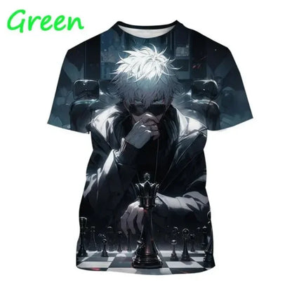 Gojo Satoru 3D Print T-shirt for Men and Itadoru Yuji, Jujutsu Kaiju Graphic Fashion Clothes - Jujutsu Kaisen Merch - Free Shipping Buy Now