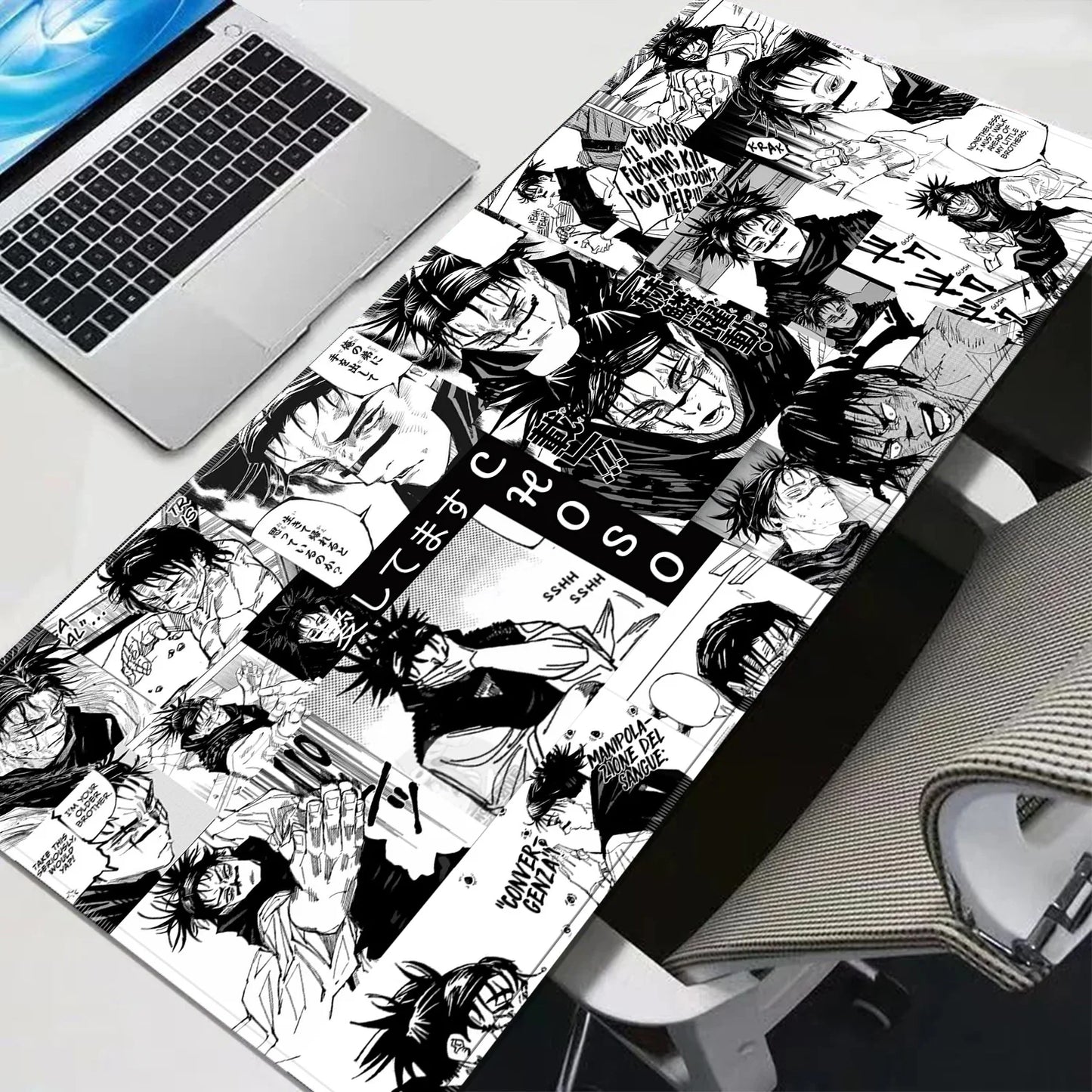 Hot Sale Anime Mouse Pad J-jujutsu Kaisen Choso Big Size Laptop Desk Mat Non-Slip Gamer Keyboard Pad Gaming Extended Mousepad