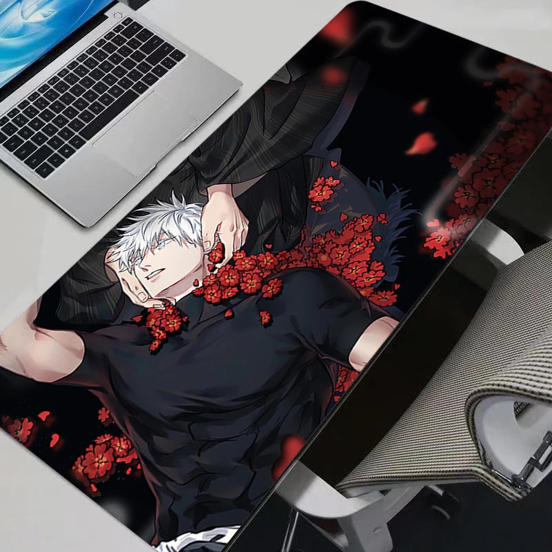 Anime Mouse Pad Gamer Keyboard Mousepad Pc Computer Soft rubber Desk Mat Gaming Pad Non-slip J-jujutsu Kaisen Mouse Mats For LOL