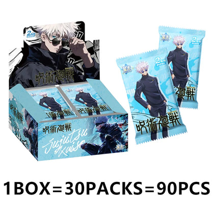 Genuine Jujutsu Kaisen Card Warlock Cards Gojo Satoru Fushiguro Megumi Itadori Yuji Cards Anime Peripheral Collection Cards Toy