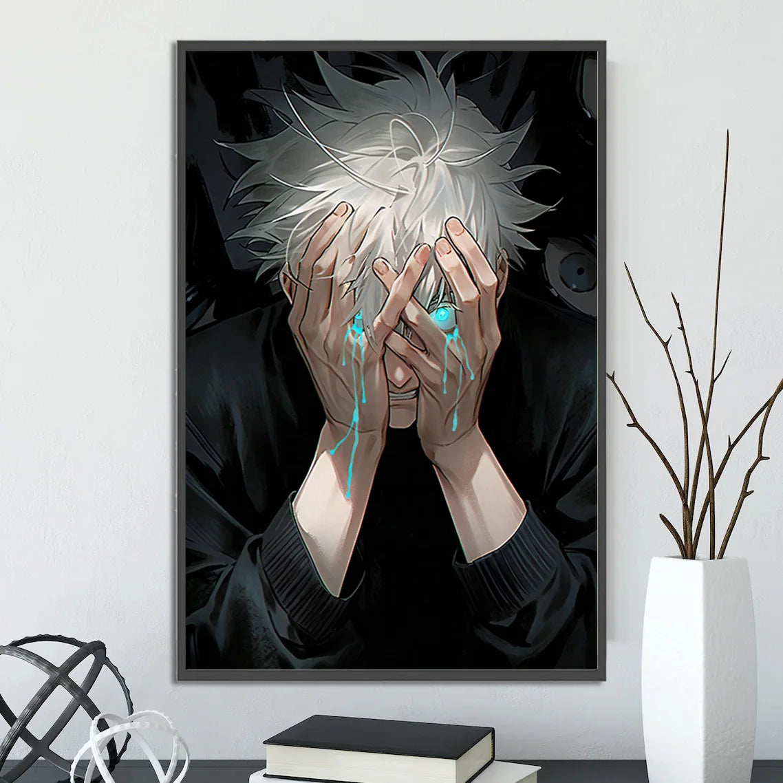 Jujutsu Kaisen Gojo Satoru Self-adhesive Poster Figures Home Decoration Anime Wallpaper Painting Wall Art Bedroom Cartoons Decor