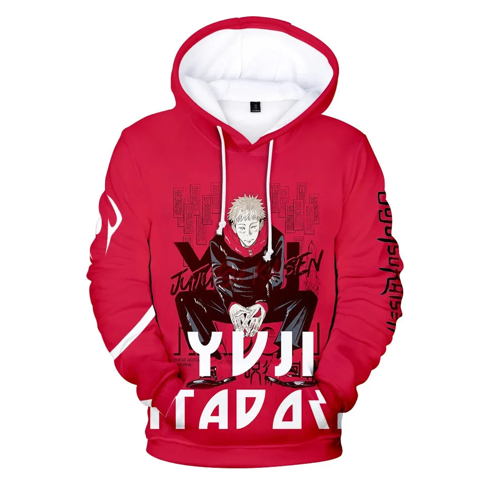 Men Women Itadori Yuji Fushiguro Megumi Satoru Ryomen Sukuna Hoodie Pullover Sweatshirt Anime Cosplay Jacket Coat Adult Youth - Jujutsu Kaisen Merch - Free Shipping Buy Now