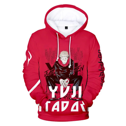 Men Women Itadori Yuji Fushiguro Megumi Satoru Ryomen Sukuna Hoodie Pullover Sweatshirt Anime Cosplay Jacket Coat Adult Youth - Jujutsu Kaisen Merch - Free Shipping Buy Now