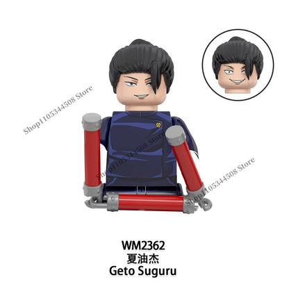 Jujutsu Kaisen MINI Puzzle Brick toys Makora Gojo Satoru Rogo Ryomen Sukuna Kugisaki Nobara Building Blocks Collection Gift