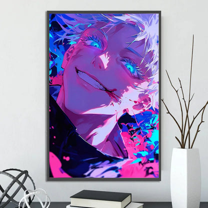 Jujutsu Kaisen Gojo Satoru Self-adhesive Poster Figures Home Decoration Anime Wallpaper Painting Wall Art Bedroom Cartoons Decor
