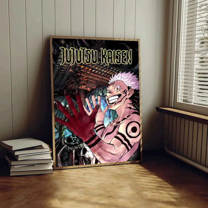 Jujutsu Kaisen Anime Anime Posters Sticky HD Quality Wall Art Retro Posters for Home Kawaii Room Decor