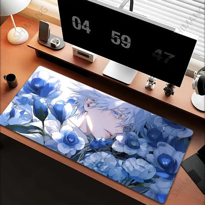 Anime Jujutsu Kaisen Mouse Pad Gojo Satoru Large Gaming Mousepad Gamer Company Keyboard Mouse Mats Computer Desk Mat Big Carpet