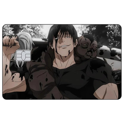Jujutsu Kaisen Credit Card Skin Sticker Gojo Satoru Stickers for VISA JCB Mastercard and Other IC Bank Card Decoration Protect