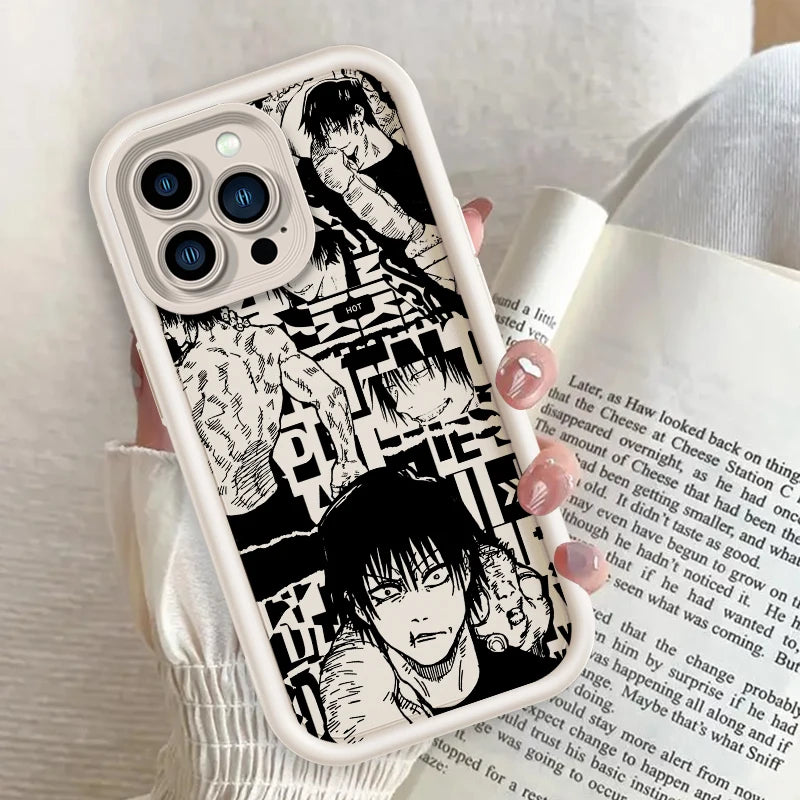 Coque de téléphone Jujutsu Kaisen Eye Ladder Toji Cool pour Apple iPhone 15 14 13 12 11 XS XR X Pro Max Plus Funda