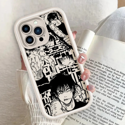 Coque de téléphone Jujutsu Kaisen Eye Ladder Toji Cool pour Apple iPhone 15 14 13 12 11 XS XR X Pro Max Plus Funda