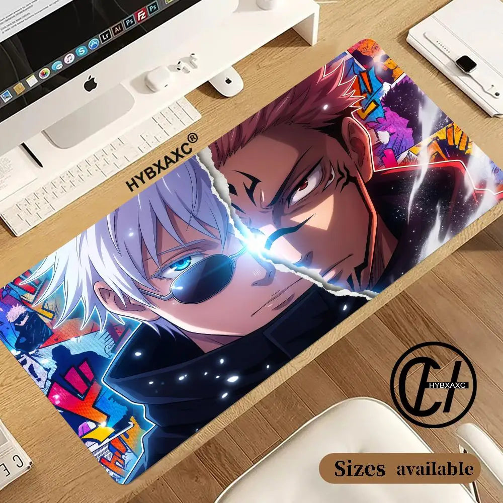 Hot-selling HD J-Jujutsu Kaisen Mouse Pad Professional Gaming Mouse Pad Waterproof Non-Skid Keyboard Mat Big Size Desk Pad