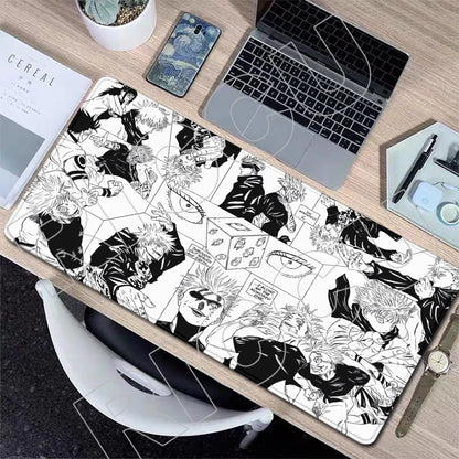 XXL J-Jujutsu Kaisen Gojo Satoru Mouse Pad Carpet Cartoon Anime Gaming Mousepad Non-Slip Rubber Desk Mat Computer Laptop Office