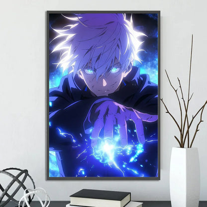J-Jujutsu Anime Self-adhesive Poster Wallpaper Wall Art Print Gojo Satoru Home Decoration Modern Itadori Yuji Gift