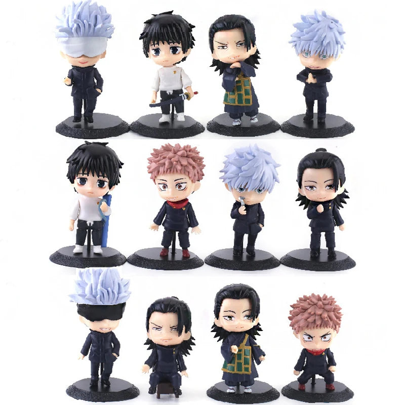 12pcs/set Anime Jujutsu Kaisen Figure Model Toys 10cm - Jujutsu Kaisen Merch - Free Shipping Buy Now