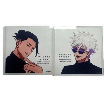 2pcs Jujutsu Kaisen Gojo Satoru & Geto Suguru Acrylic Transparent Card Anime Collectible Desktop Display Anime Merch Collectible