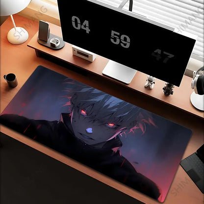 Anime Jujutsu Kaisen Mouse Pad Gojo Satoru Large Gaming Mousepad Gamer Company Keyboard Mouse Mats Computer Desk Mat Big Carpet