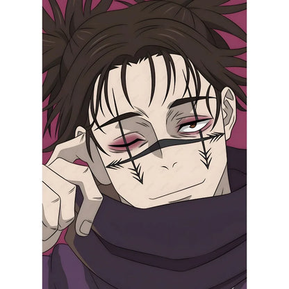 Japan Choso Jujutsu Kaisen Anime Poster Sticky Wall Art Printing Waterproof Home Living Bed Room Bar Aesthetic Decor
