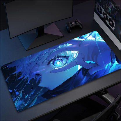 Jujutsu Kaisen Mouse Pad Anime Carpet PC Gamer Computer Black White Keyboard Gaming Accessories Desk Mat Gojo Satoru XL Mousepad