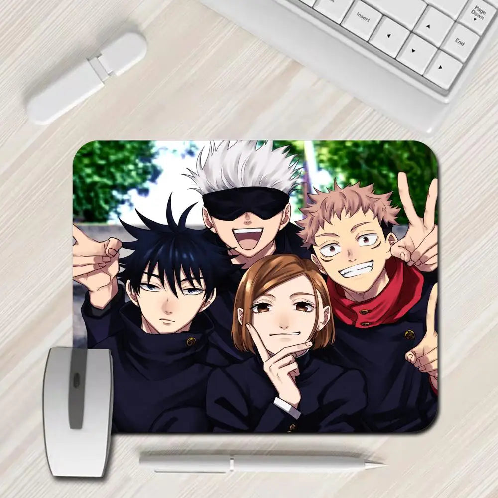 HYBXAXC 450x400mm Jujutsu Kaisen Gaming Mouse Pad XS Small Mousepad For PC Gamer Desktop Decoration Office Mouse Mat Deskmat Rug