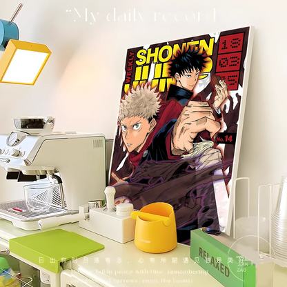 Jujutsu Kaisen Anime DIY Sticky Poster Waterproof Paper Sticker Coffee House Bar Home Decor