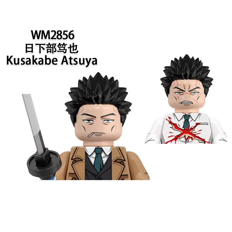 WM6200 WM6201 WM6202 Itadori Yuji Jujutsu Kaisen Set Building Blocks Mini Action Figure Toys