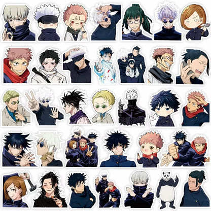 80pcs Cartoon Jujutsu Kaisen Anime Stickers Waterproof Decals Car Motorcycle Luggage Helmet Cool Sticker for Kids Classics Toy