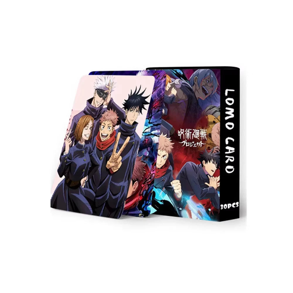 30 Pcs Commemorative Card Jujutsu Kaisen Gojou Satoru Inumaki Toge Anime Cosplay Animation LOMO Card High-Definition Cards