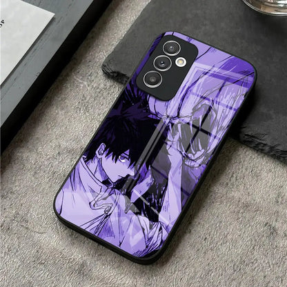 Coque de téléphone Jujutsu Kaisen en verre pour S24 Ultra, Samsung S23 Fe, S22, S20, S21 Plus, Galaxy A54, A34, A24, A53, Note 20, Yuta Okkotsu