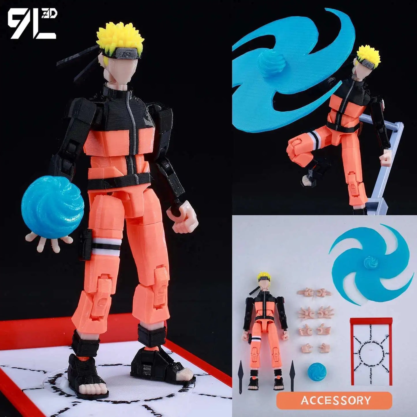 9L3D Printed Anime Naruto Jujutsu Kaisen One Piece Characters Lucky13 Dummy Action Figures Multi-Jointed T13 Mannequin Toys - Jujutsu Kaisen Merch - Free Shipping Buy Now