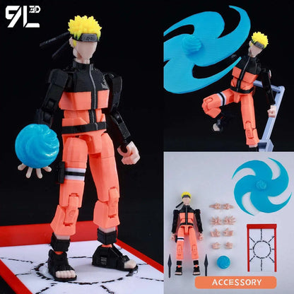 9L3D Printed Anime Naruto Jujutsu Kaisen One Piece Characters Lucky13 Dummy Action Figures Multi-Jointed T13 Mannequin Toys - Jujutsu Kaisen Merch - Free Shipping Buy Now