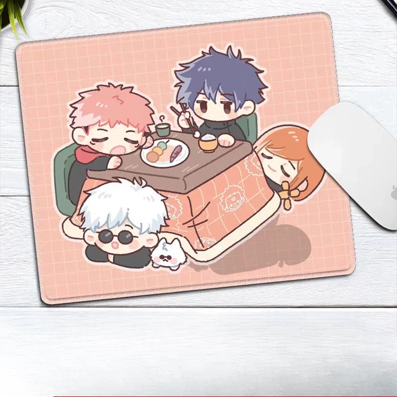Premium Anime Jujutsu Kaisen Gojo Satoru Leather Mouse Pad Ryomen Sukuna Fushiguro Megumi E-sports Table Mat Small Keyboard Pad
