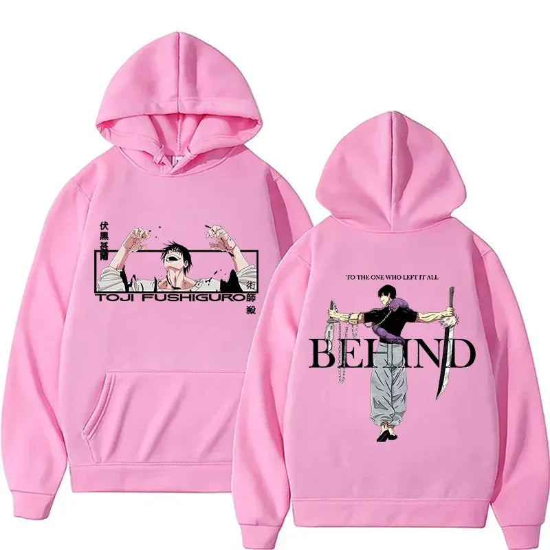Jujutsu Kaisen-Anime Hoodies for Men and Women Fushiguro Toji Sleeve Hooded Jersey Gothic Hoodies Hip Hop Style Casual Clothing - Jujutsu Kaisen Merch - Free Shipping Buy Now