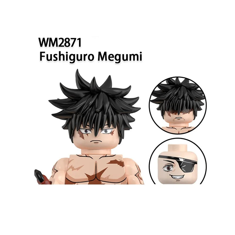 WM6200 WM6201 WM6202 Itadori Yuji Jujutsu Kaisen Set Building Blocks Mini Action Figure Toys
